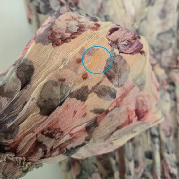 Zimmermann Jasper Floral Ruffle Sheer Blouse Top Size 1 Small b113E - Picture 10 of 10